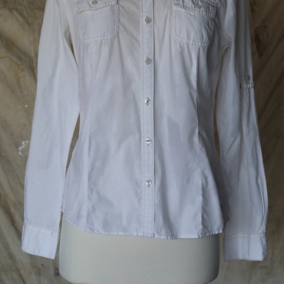Tommy Hilfiger button down long sleeve blouse SP - Picture 2 of 7